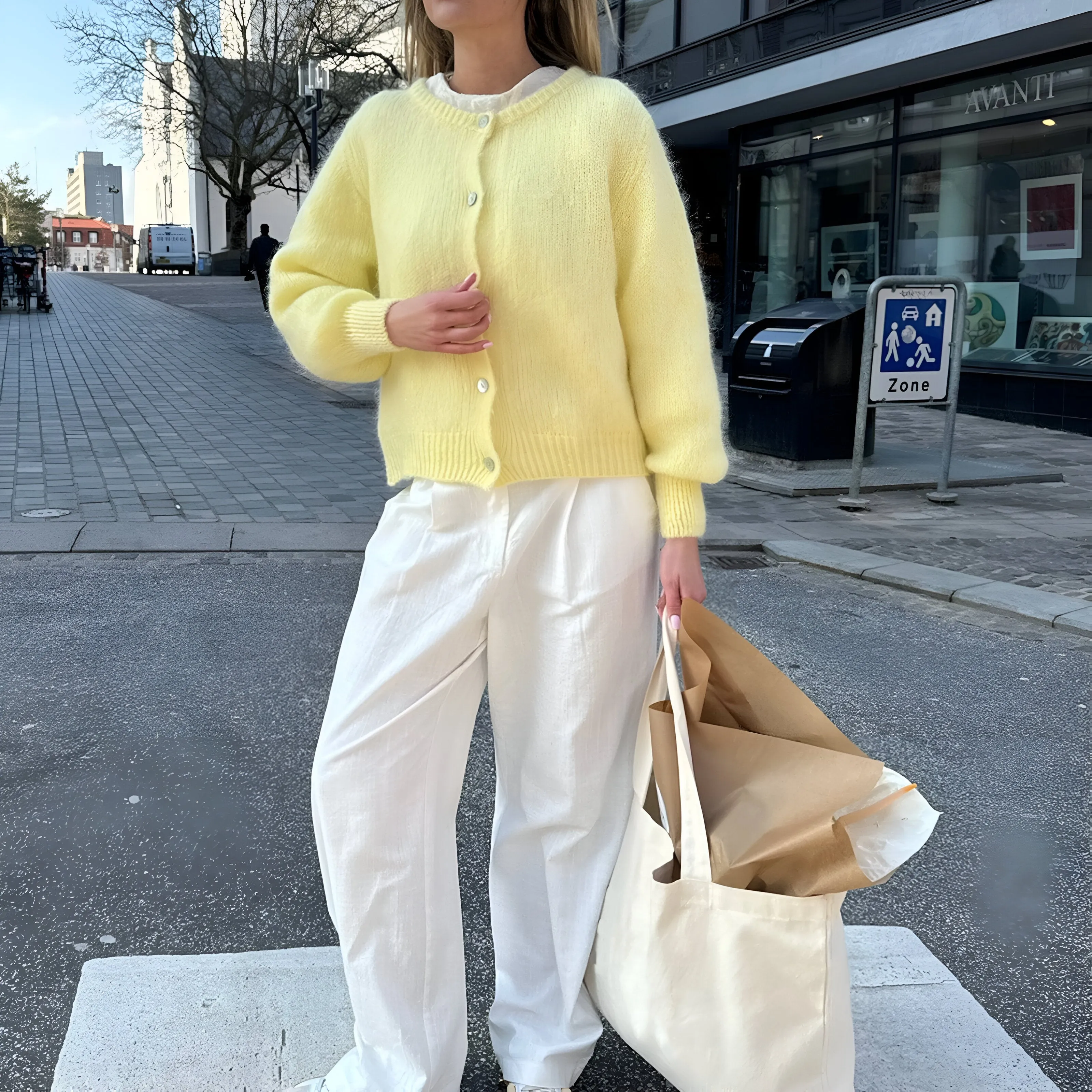Ivyshape | Comfortable Cardigan With Buttons
