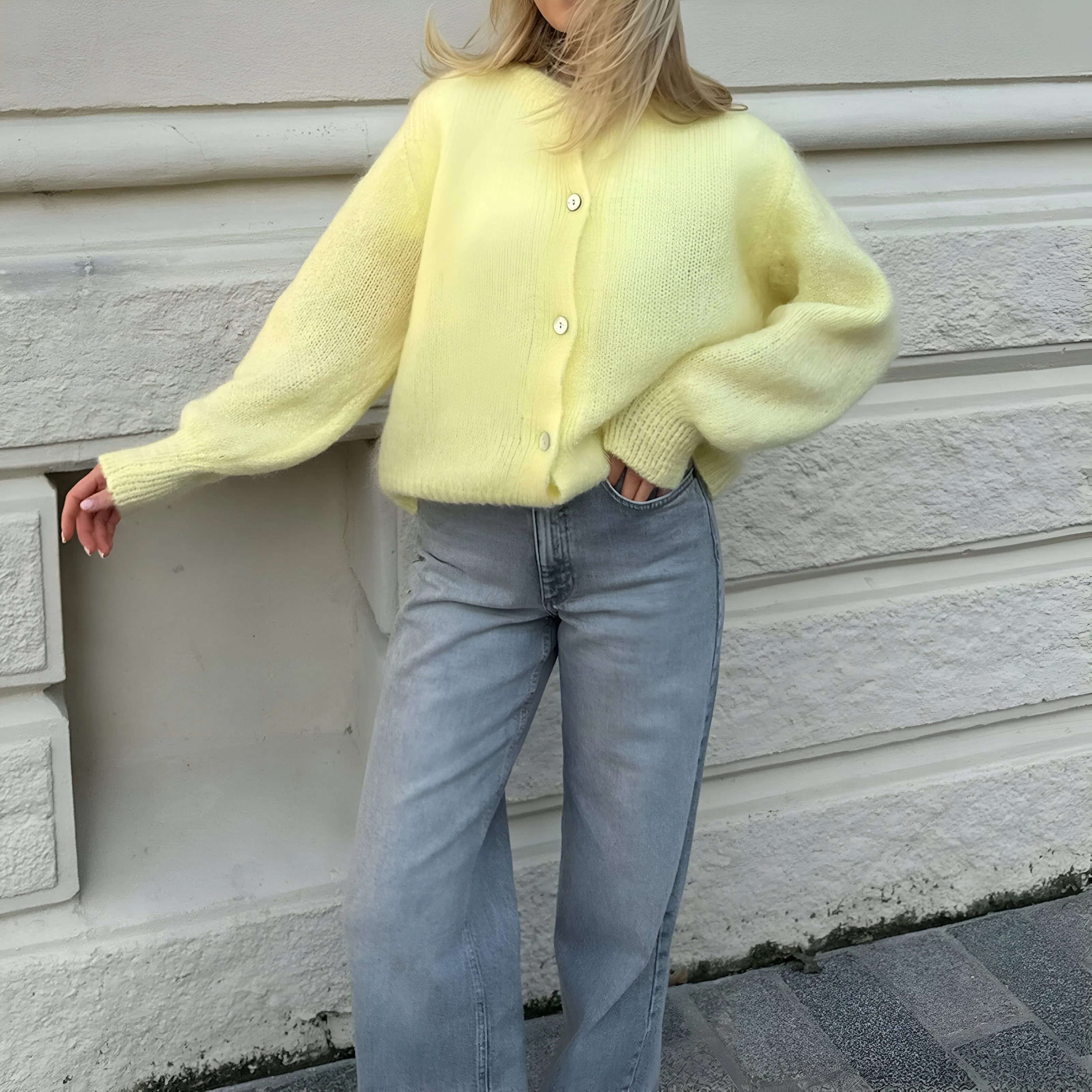 Ivyshape | Comfortable Cardigan With Buttons