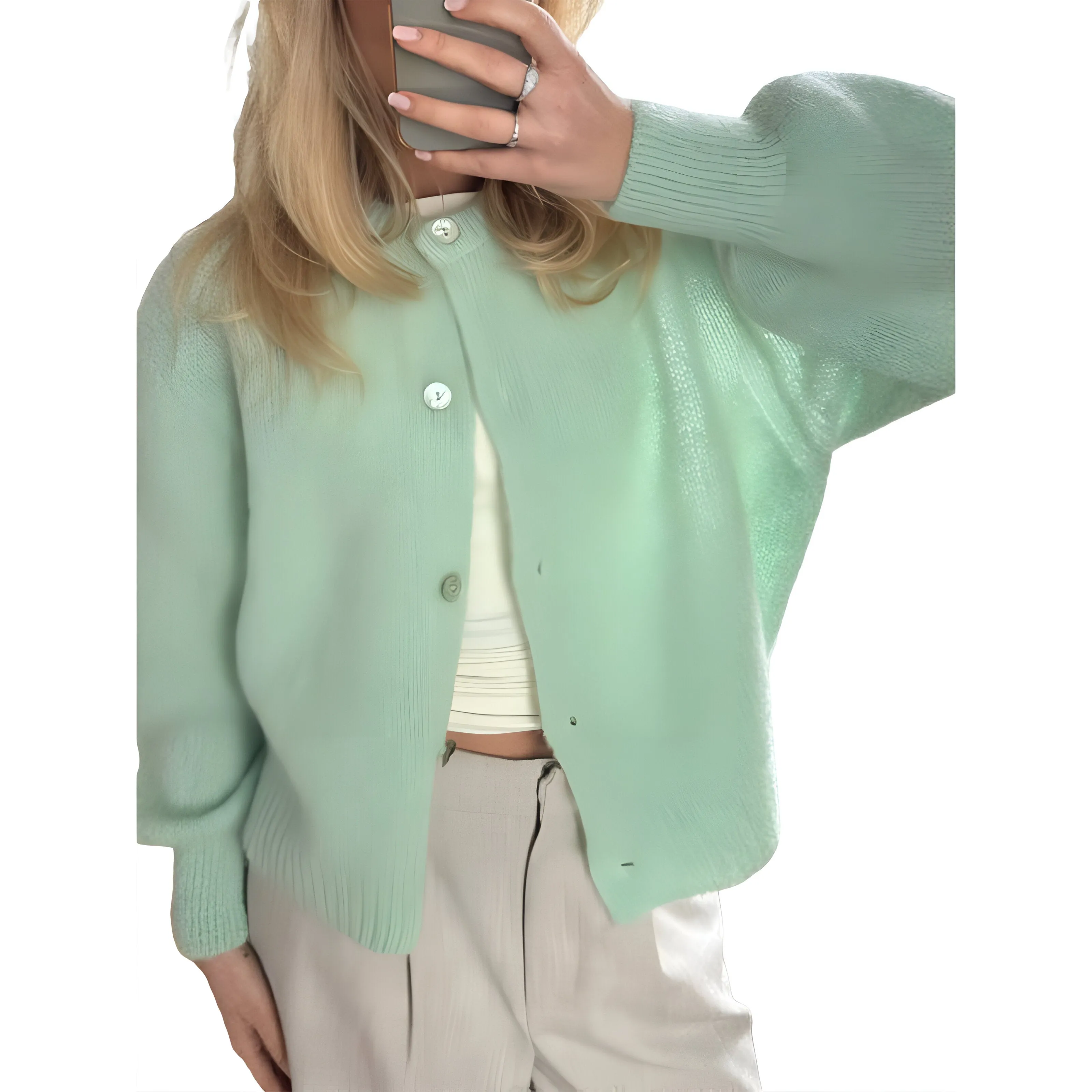 Ivyshape | Comfortable Cardigan With Buttons