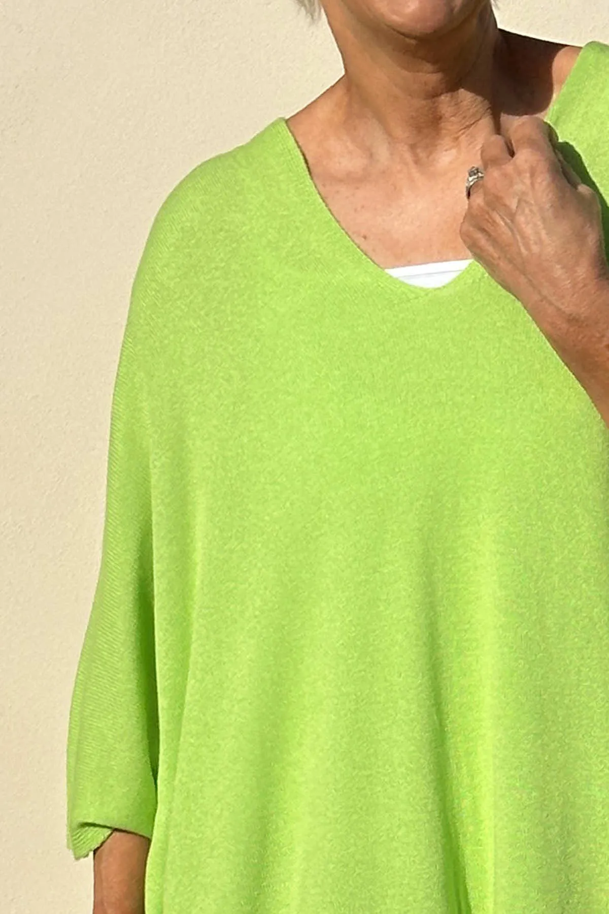 Katya V-Neck Top Green
