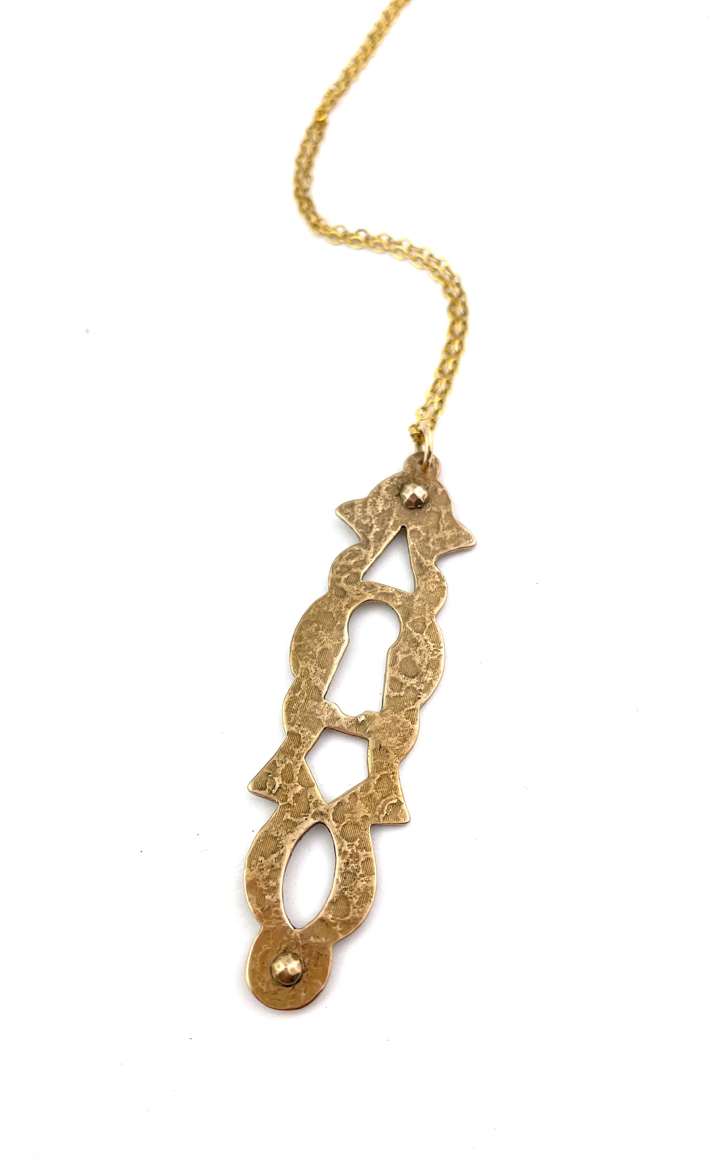 KEYHOLE Necklace - Bronze