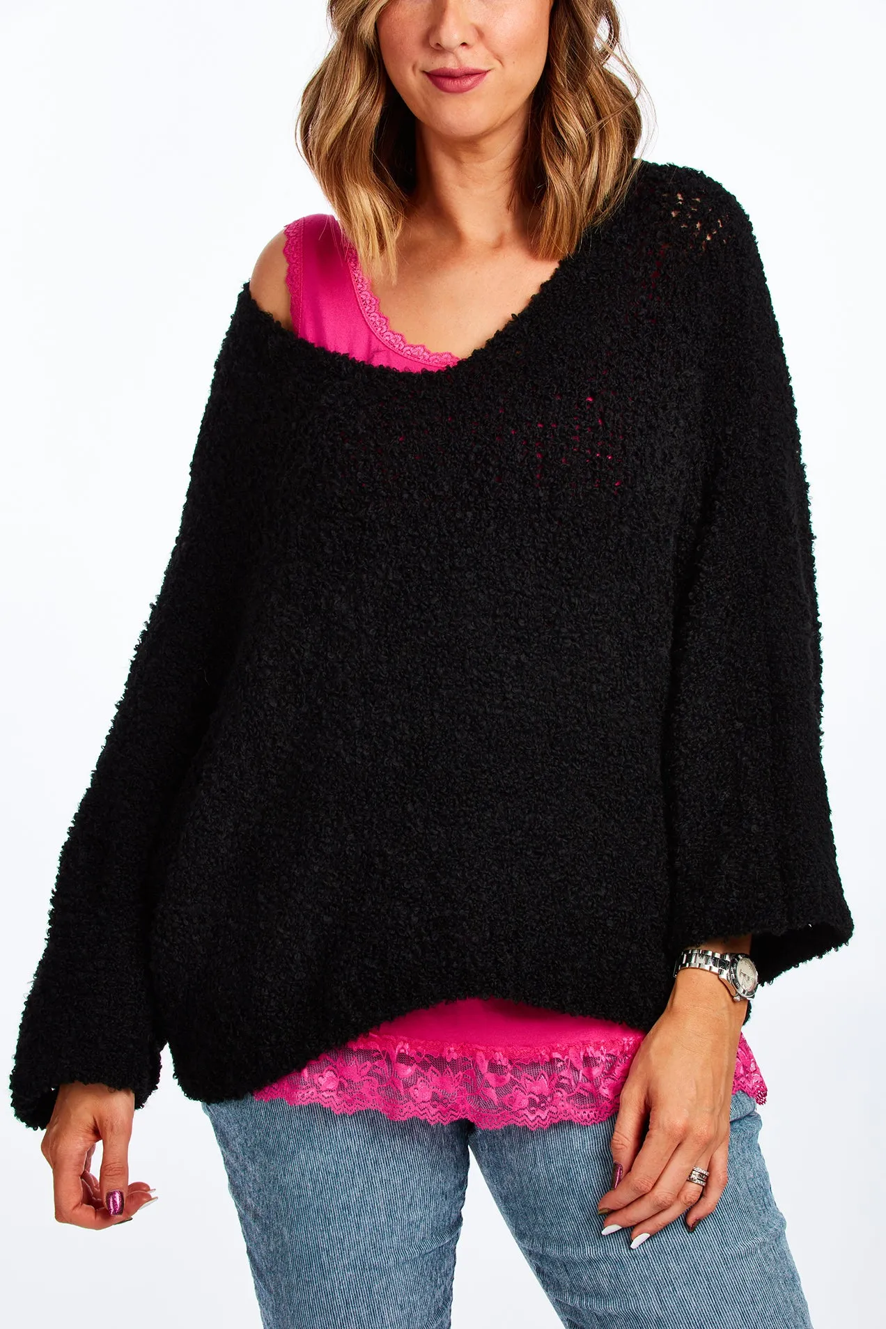 Lacy layering vest