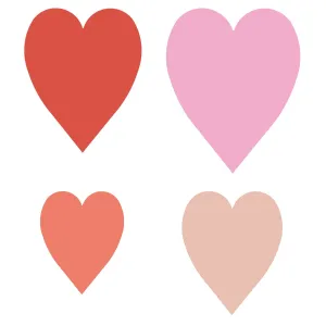 Layering Die Hearts