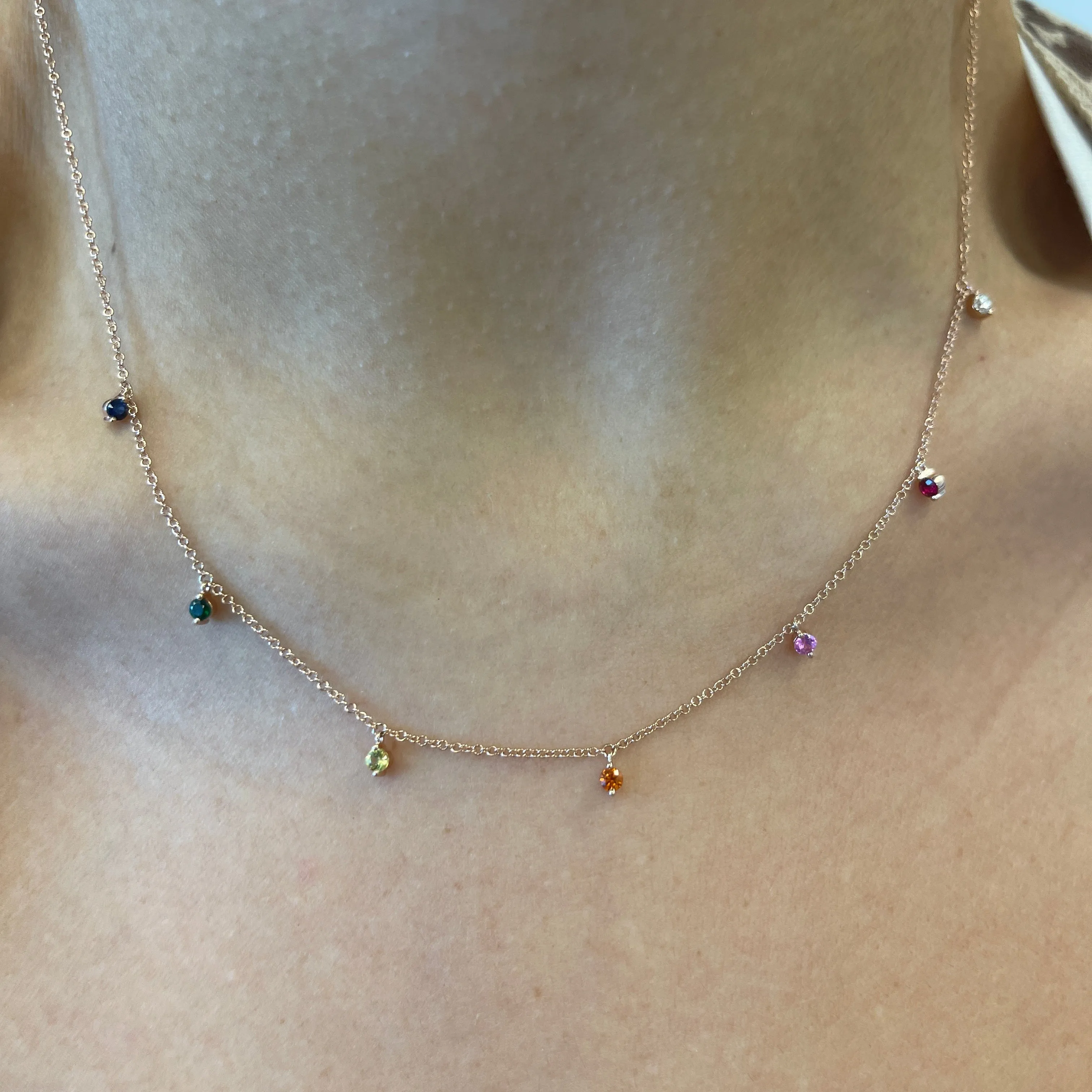 Layering Gemstone Necklace