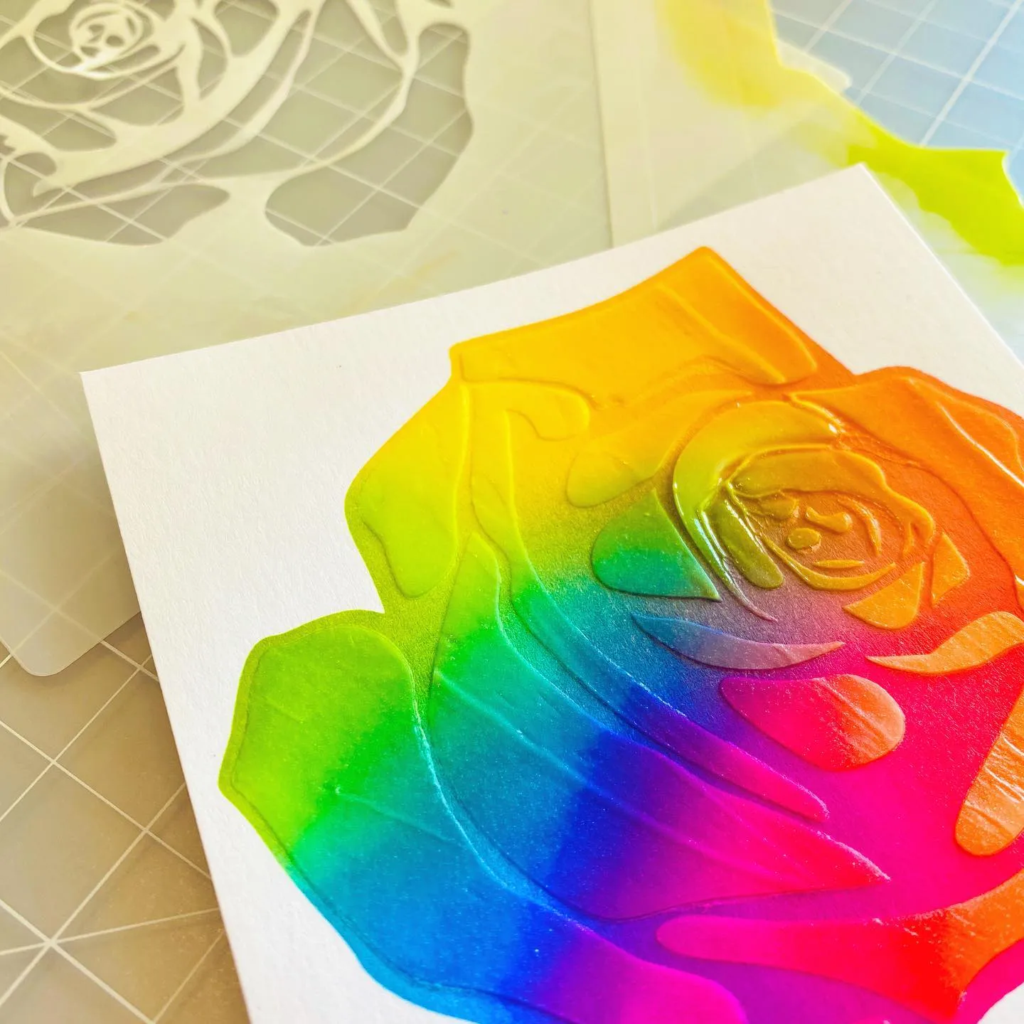 Layering Rose Stencil Set