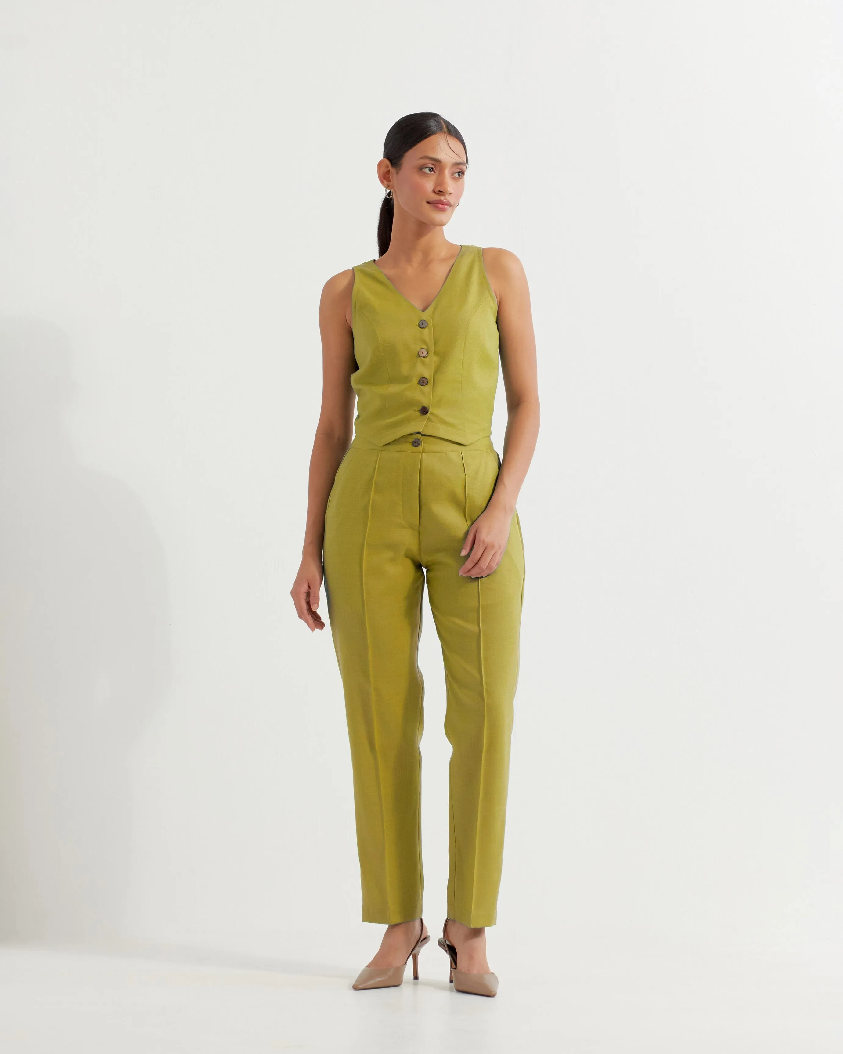 Lime Green Anne Vest