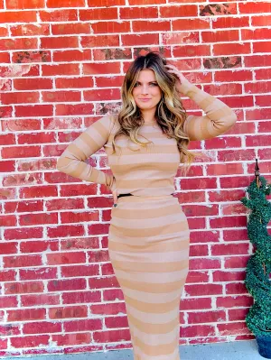 Little Miss Waldo Winter Midi Skirt (SET 1/2) - Tan