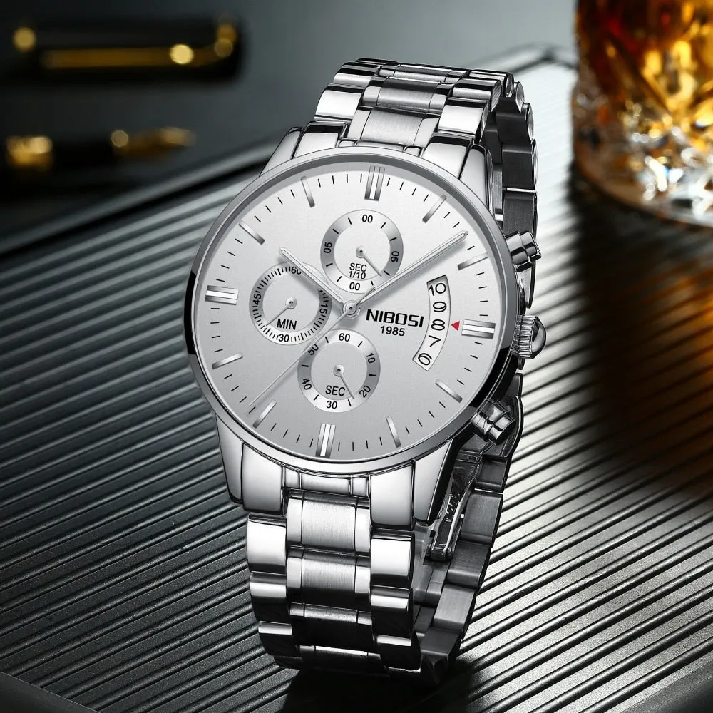 Luxury Sports Quartz Water Resistant Watches