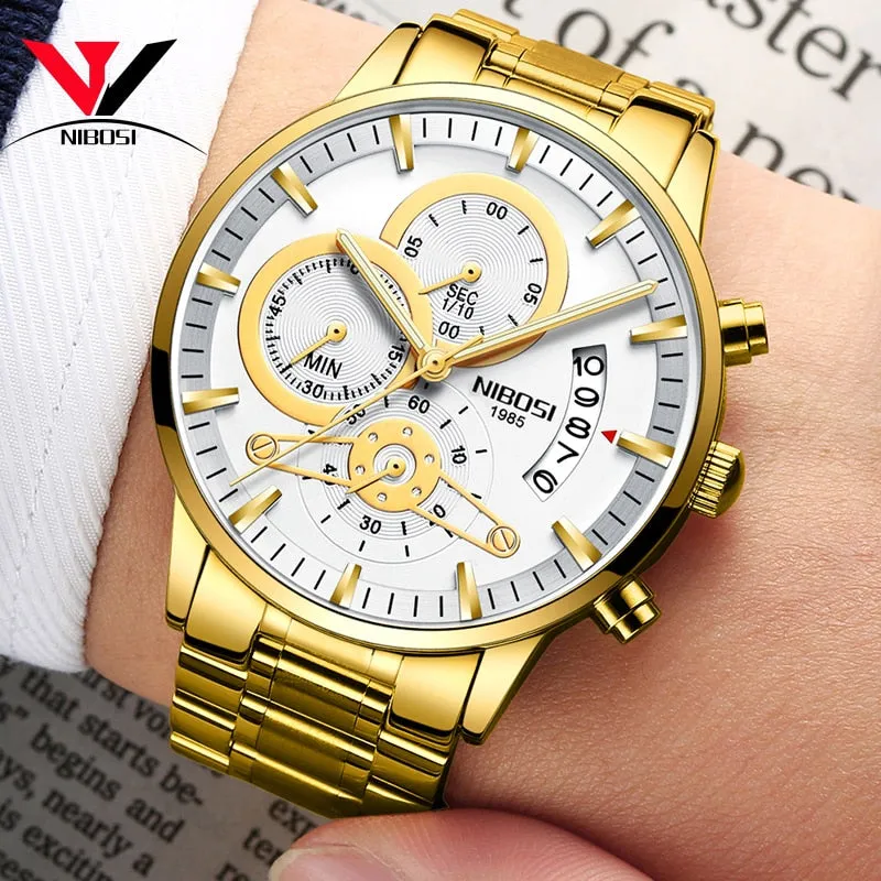 Luxury Sports Quartz Water Resistant Watches