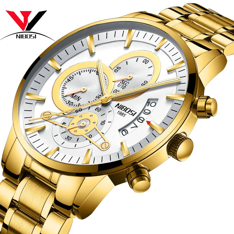 Luxury Sports Quartz Water Resistant Watches