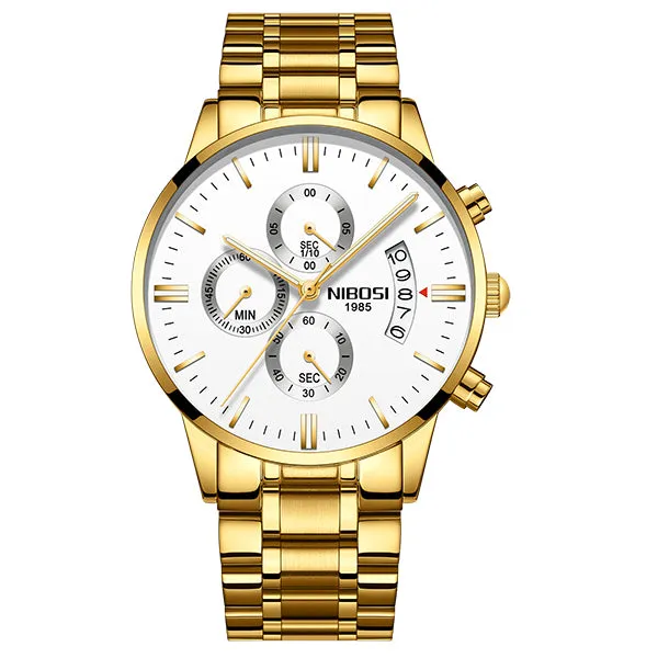 Luxury Sports Quartz Water Resistant Watches