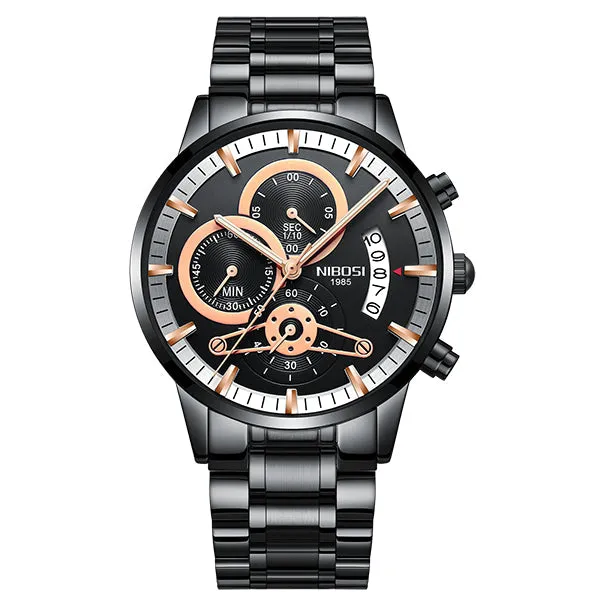 Luxury Sports Quartz Water Resistant Watches