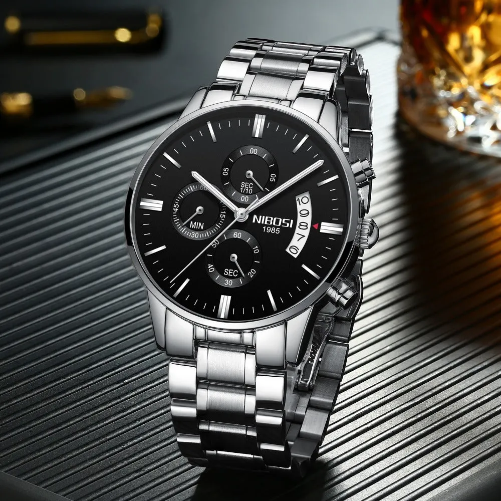 Luxury Sports Quartz Water Resistant Watches
