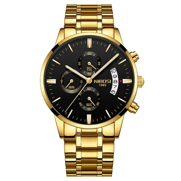 Luxury Sports Quartz Water Resistant Watches