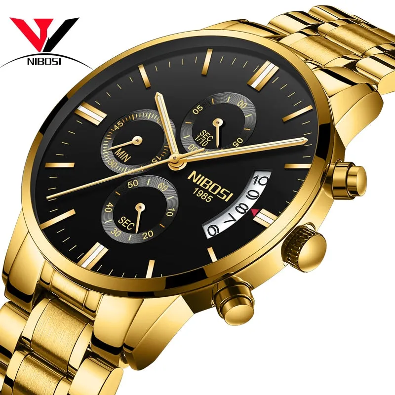 Luxury Sports Quartz Water Resistant Watches