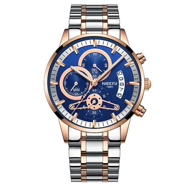 Luxury Sports Quartz Water Resistant Watches