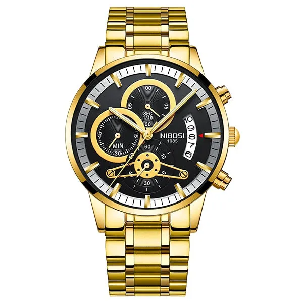 Luxury Sports Quartz Water Resistant Watches