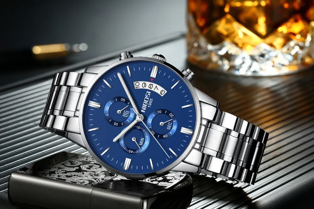 Luxury Sports Quartz Water Resistant Watches