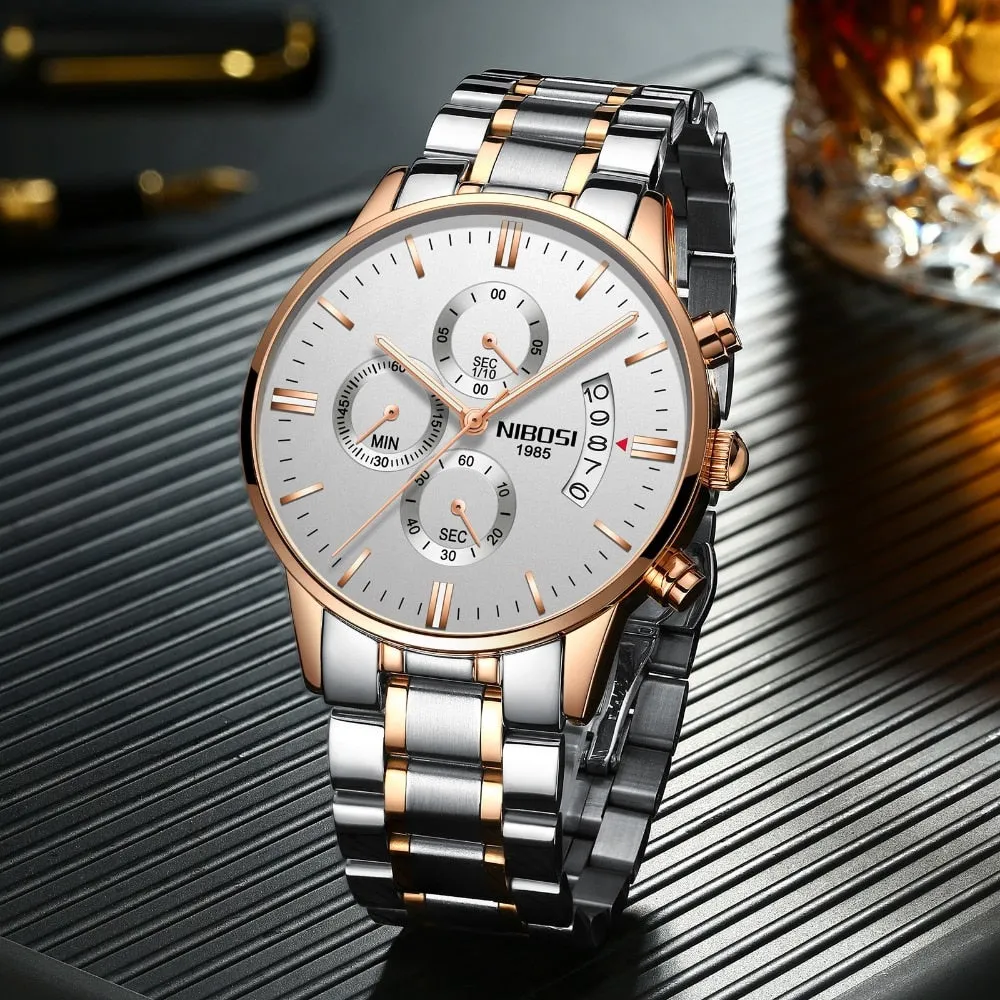 Luxury Sports Quartz Water Resistant Watches