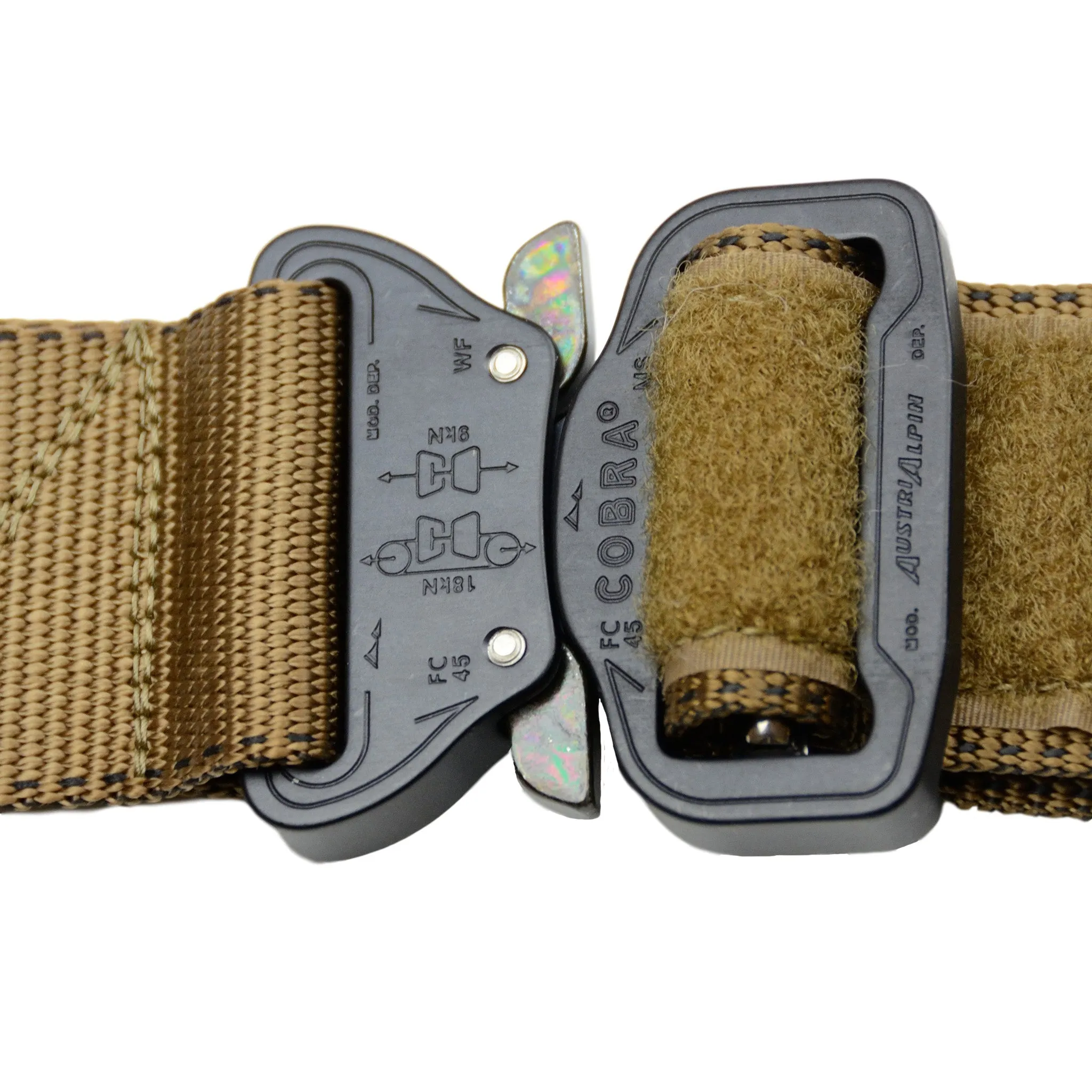 MaxTac Service ID Collar With Cobra Buckle - Coyote Brown