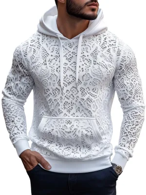 Men's Fashion Lace Hoodie