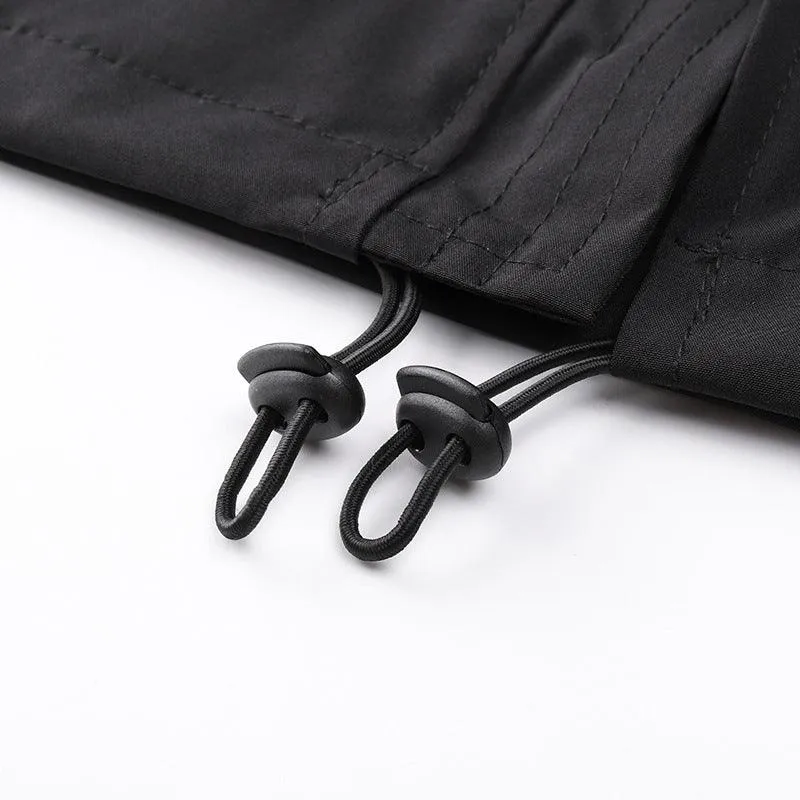 Men's Hooded Multi-Pocket Windbreaker - Lightweight