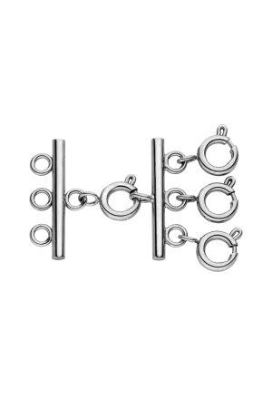 Necklace separator for layering Silver