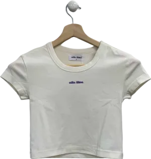 Nila Iliza White Crop Top UK S