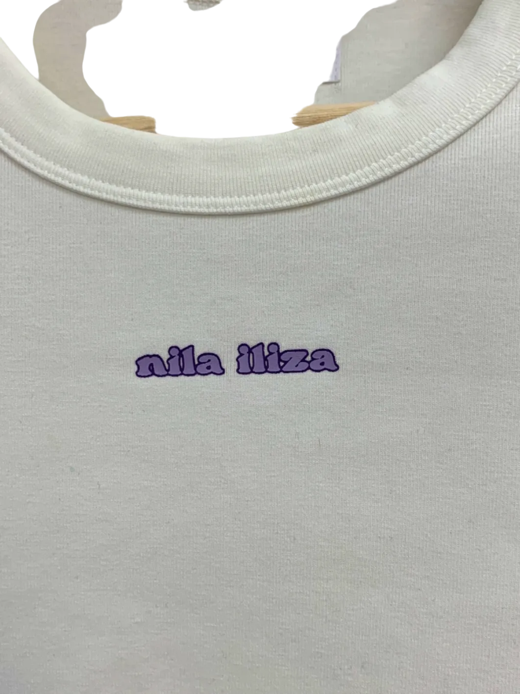 Nila Iliza White Crop Top UK S