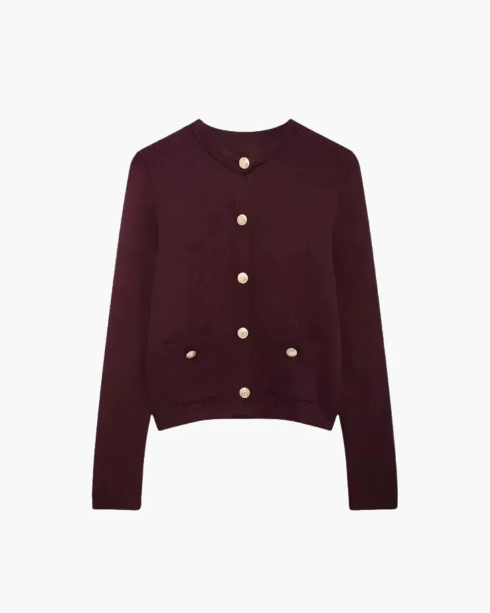 Orleane – Solid pattern – Knit cardigan