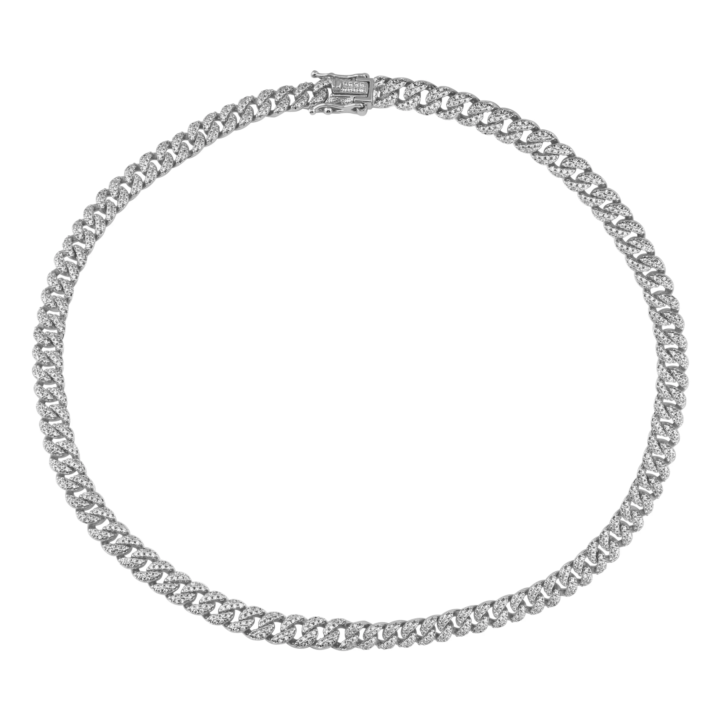 Pave Cuban Chain Necklace