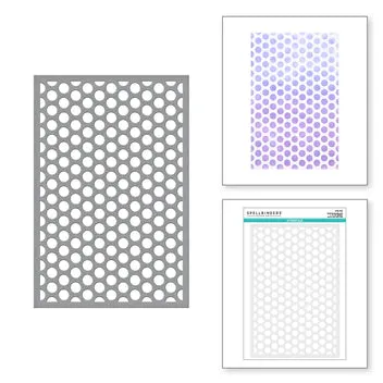 Puff Dotty Stencil from the Layered Stencils Collection by Spellbinders