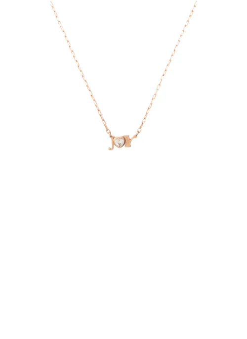 "Joy" CZ Pendant Rose Gold