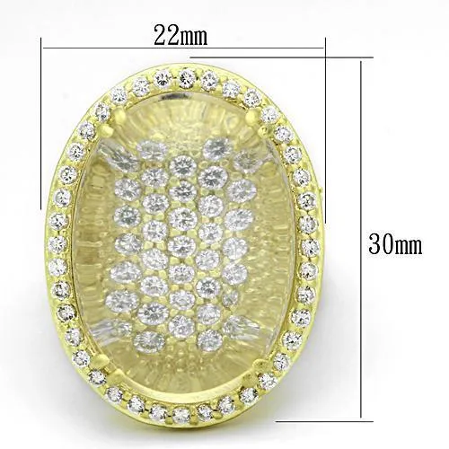 Ring Synthetic Clear LOA837 for Women Style Matte