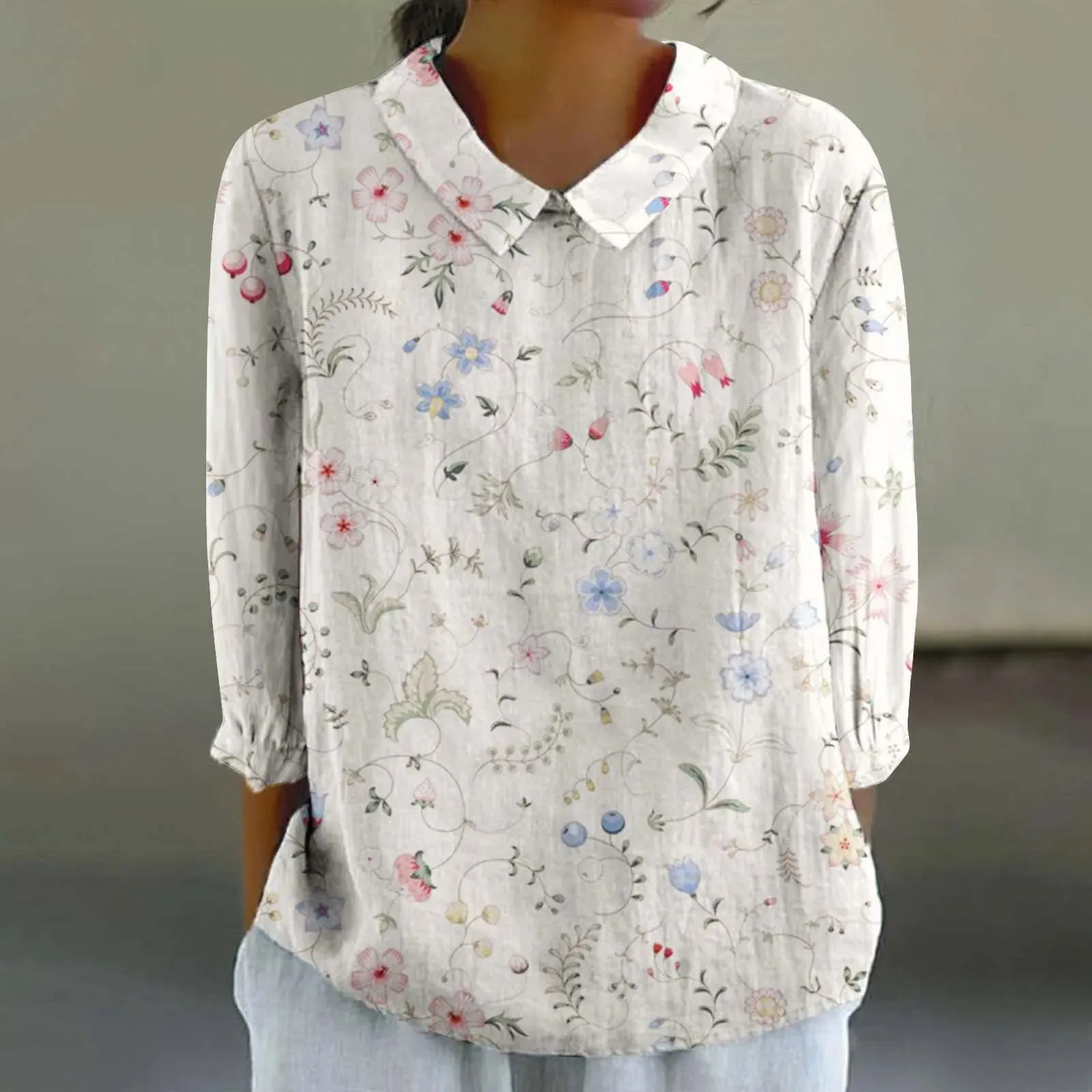 Sara - Creative Retro Doll Collar Shirt for Women