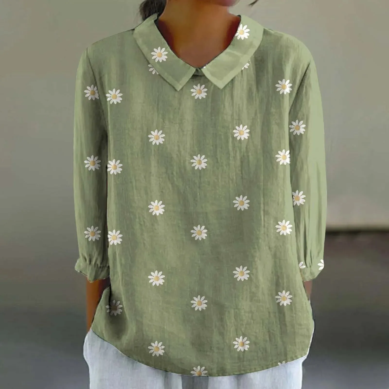 Sara - Creative Retro Doll Collar Shirt for Women