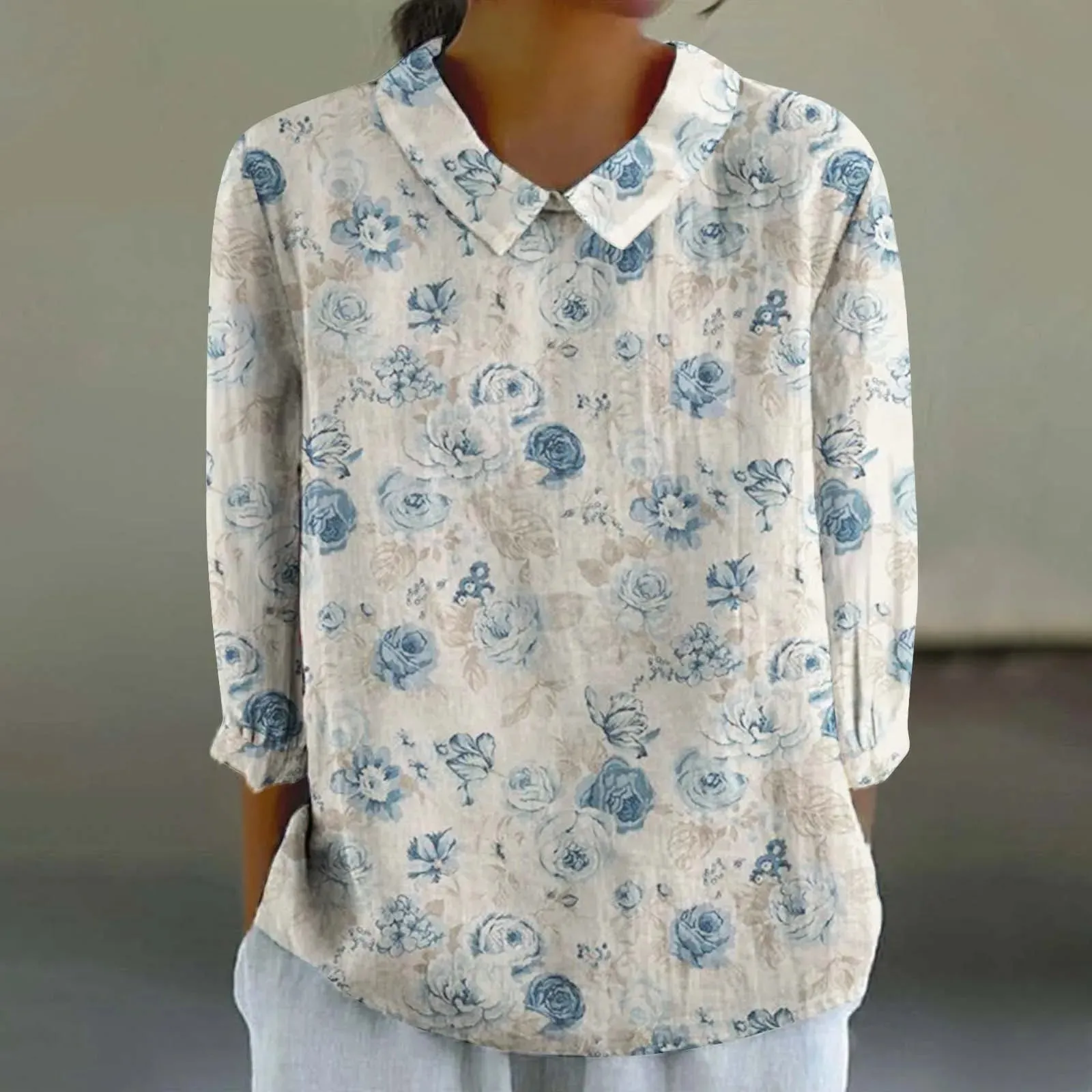 Sara - Creative Retro Doll Collar Shirt for Women