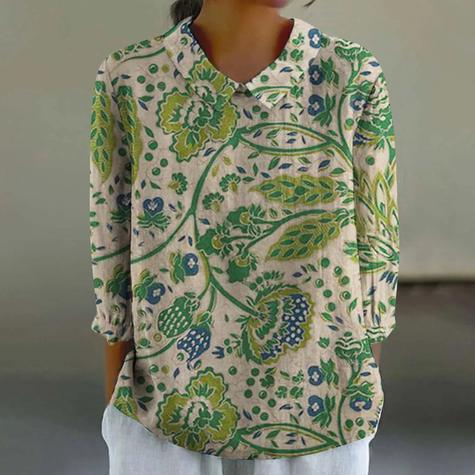 Sara - Creative Retro Doll Collar Shirt for Women