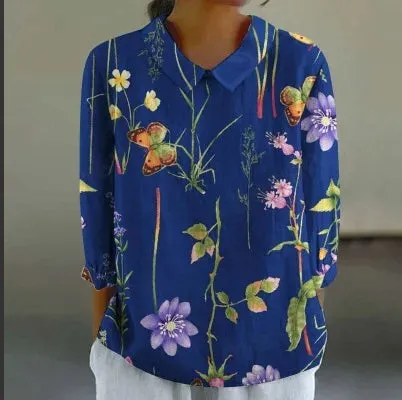 Sara - Creative Retro Doll Collar Shirt for Women
