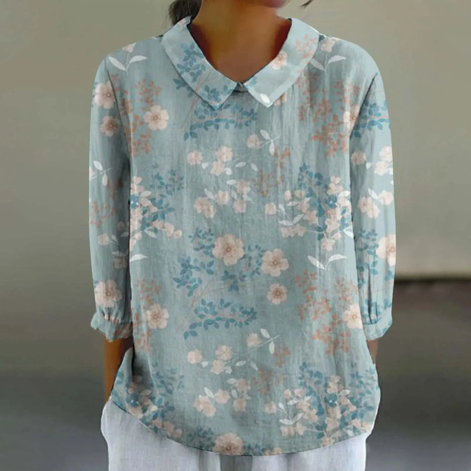 Sara - Creative Retro Doll Collar Shirt for Women