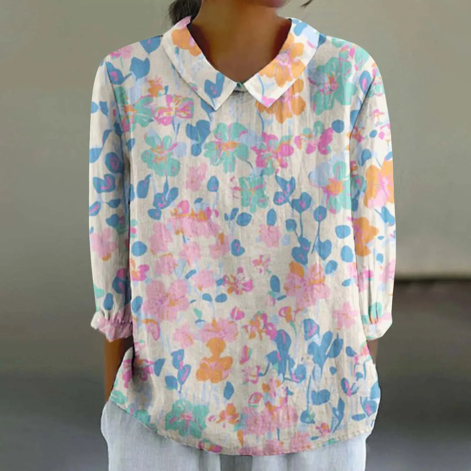 Sara - Creative Retro Doll Collar Shirt for Women