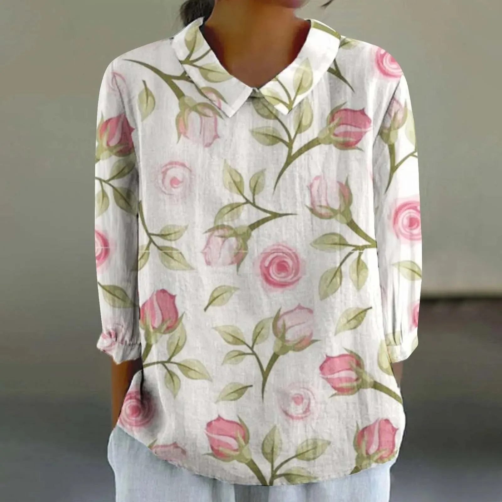 Sara - Creative Retro Doll Collar Shirt for Women