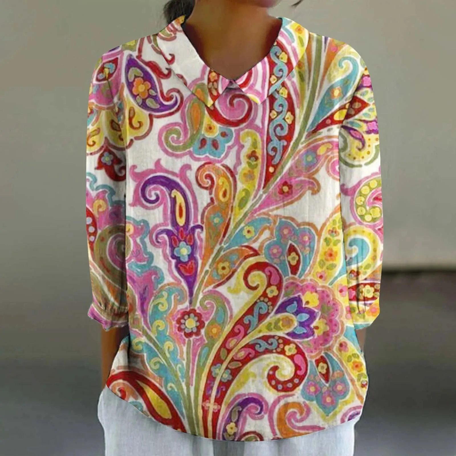 Sara - Creative Retro Doll Collar Shirt for Women