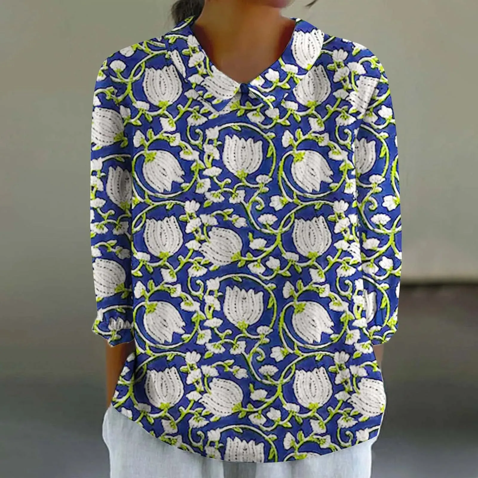 Sara - Creative Retro Doll Collar Shirt for Women