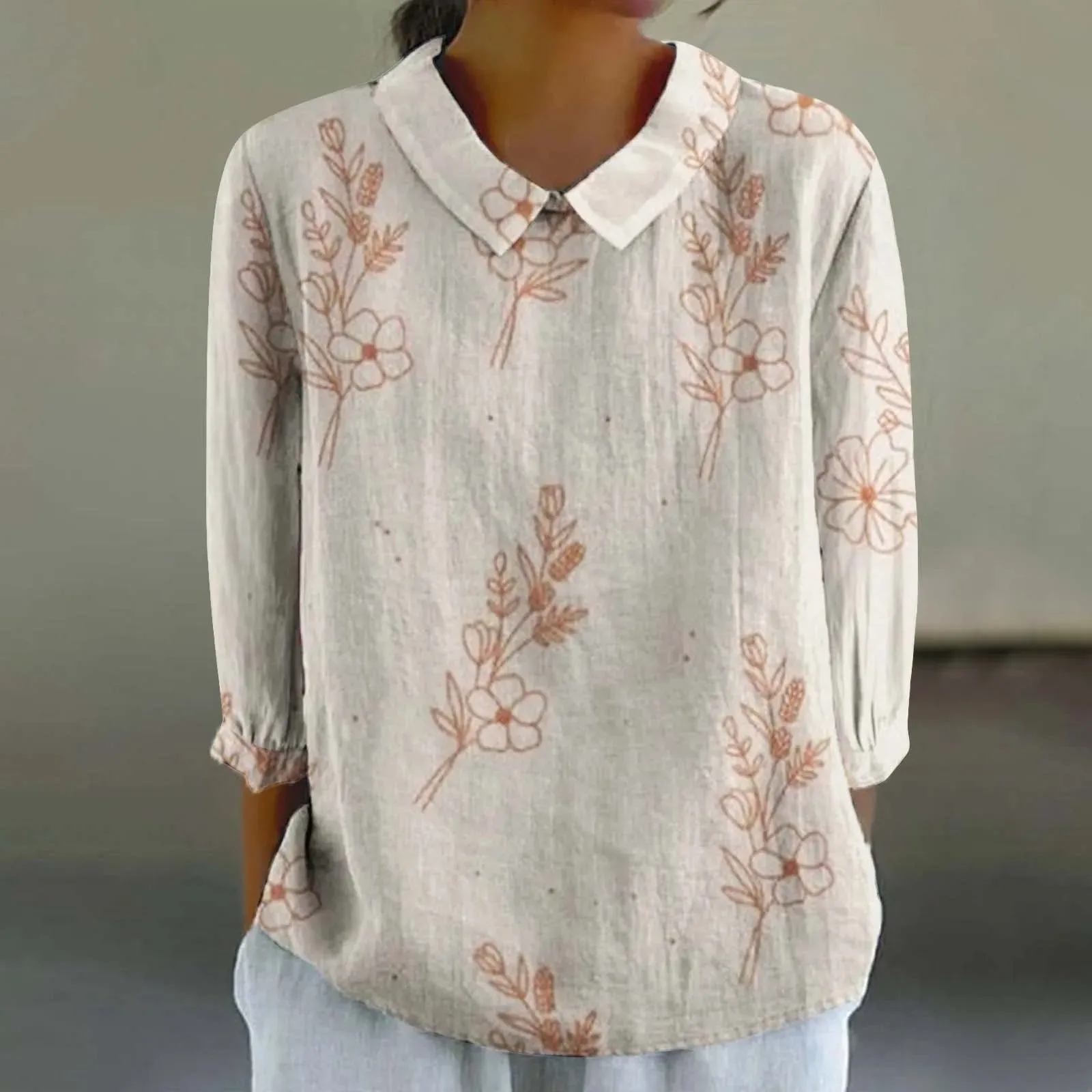 Sara - Creative Retro Doll Collar Shirt for Women