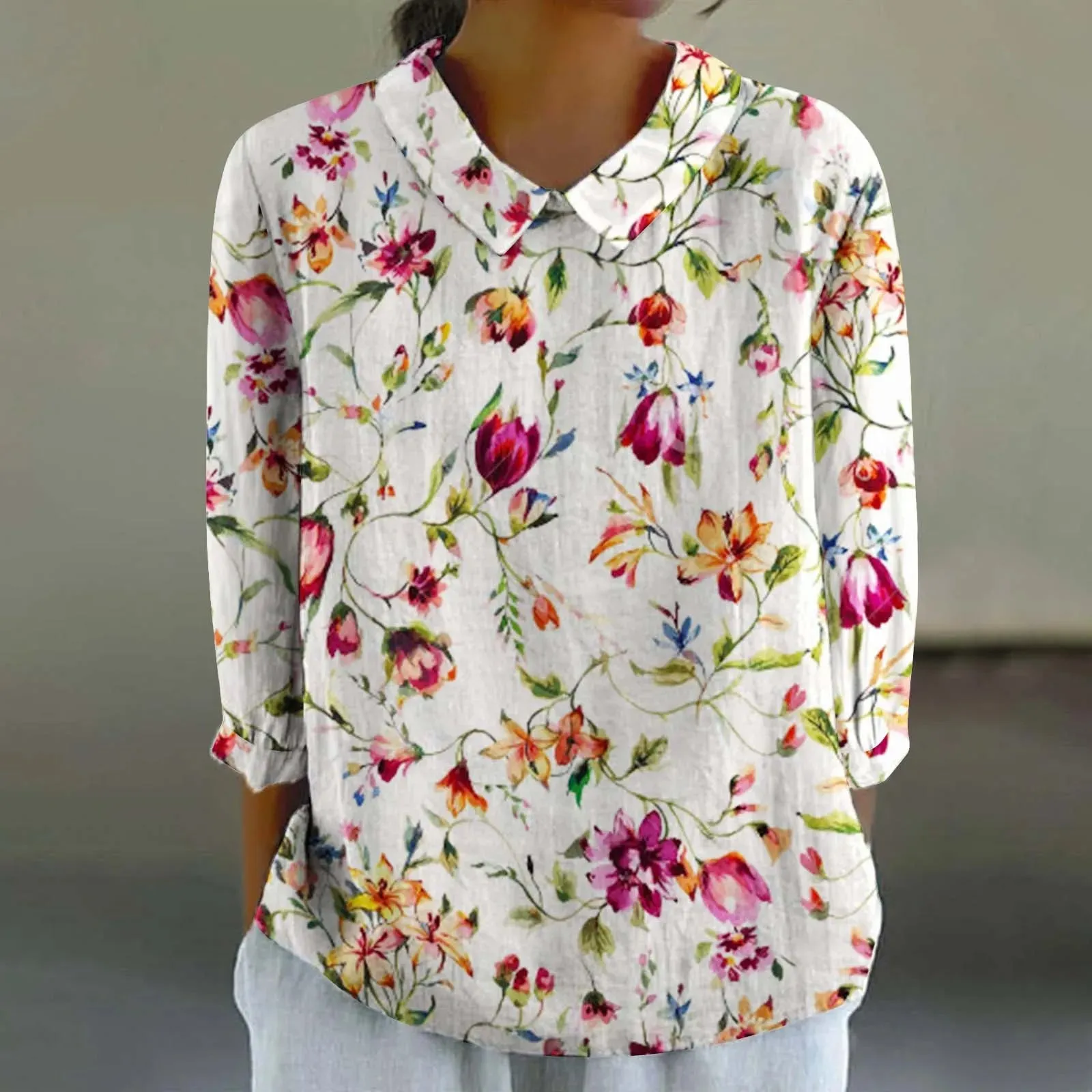 Sara - Creative Retro Doll Collar Shirt for Women