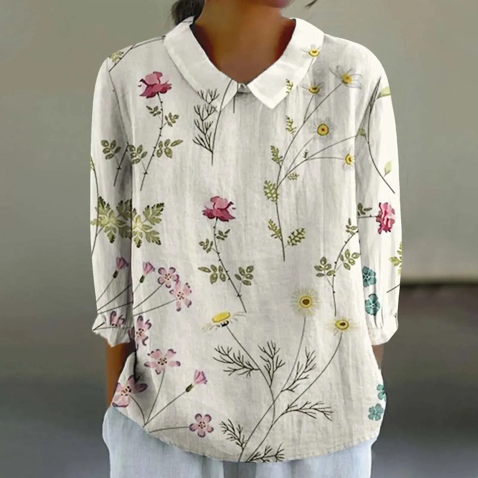 Sara - Creative Retro Doll Collar Shirt for Women