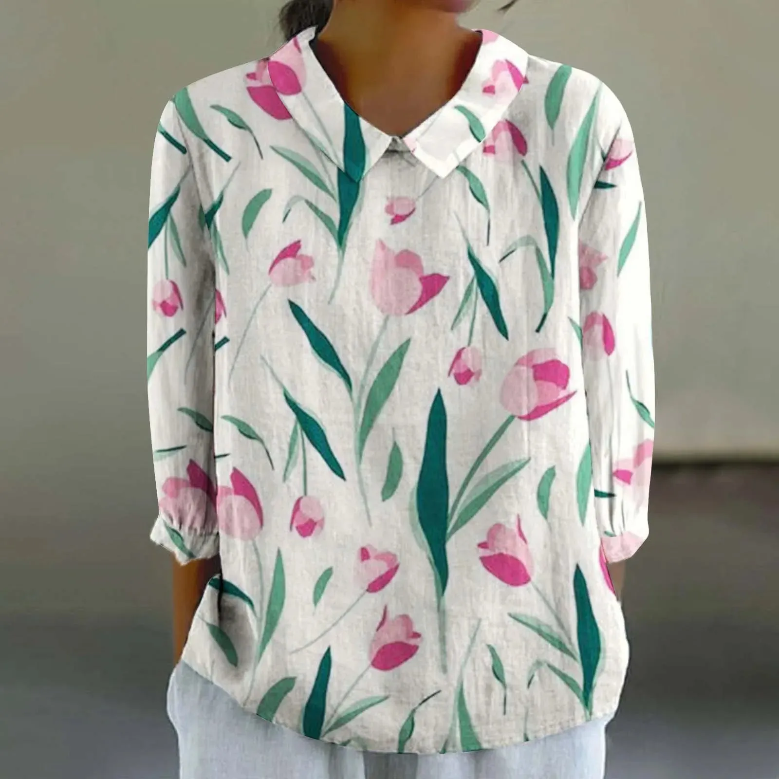 Sara - Creative Retro Doll Collar Shirt for Women