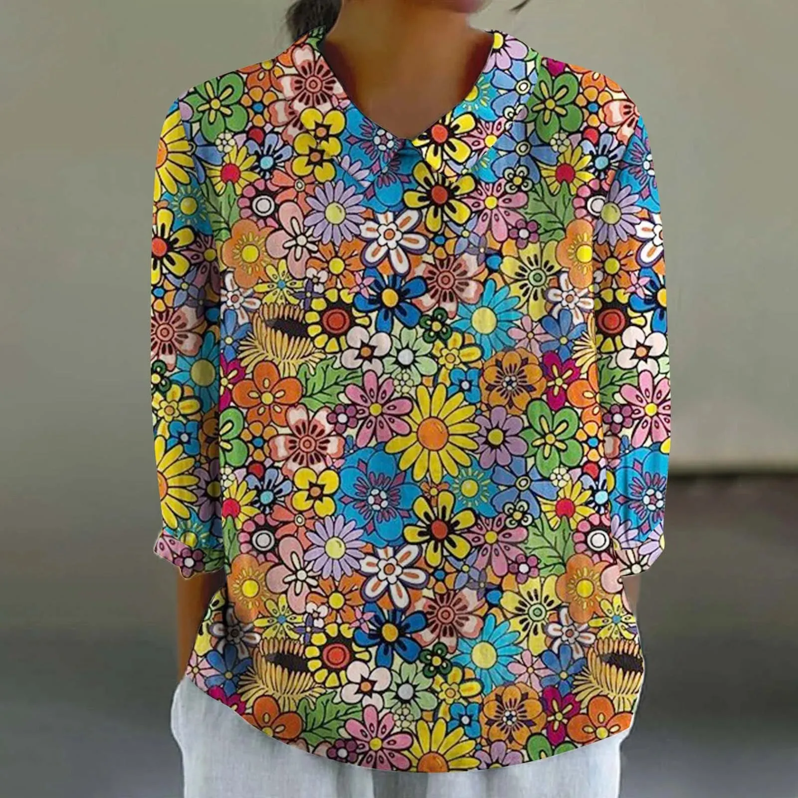 Sara - Creative Retro Doll Collar Shirt for Women