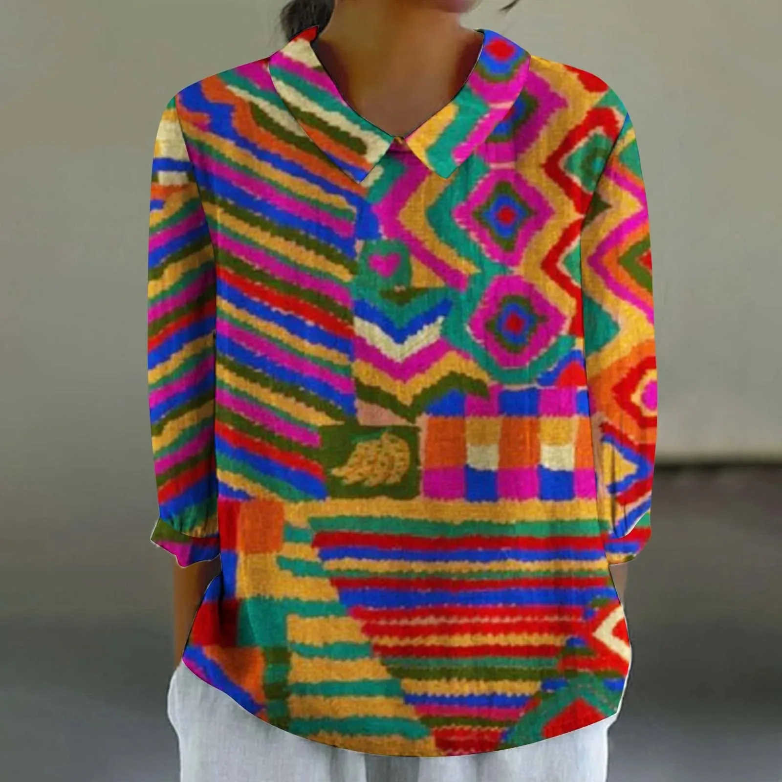 Sara - Creative Retro Doll Collar Shirt for Women